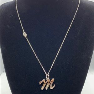Juicy Couture initial necklace
